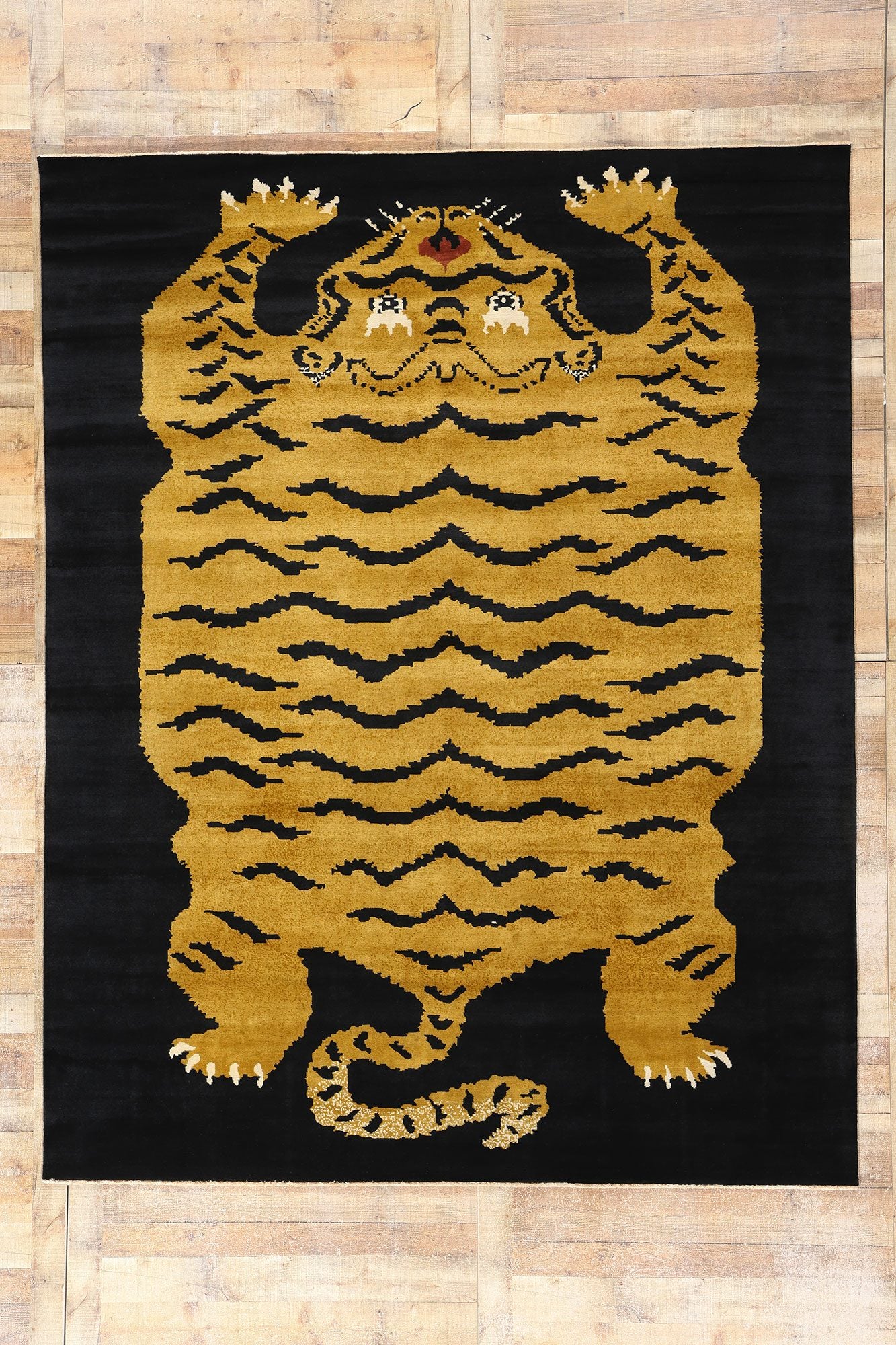 8 x 10 Modern Tibetan Tiger Rug 31324