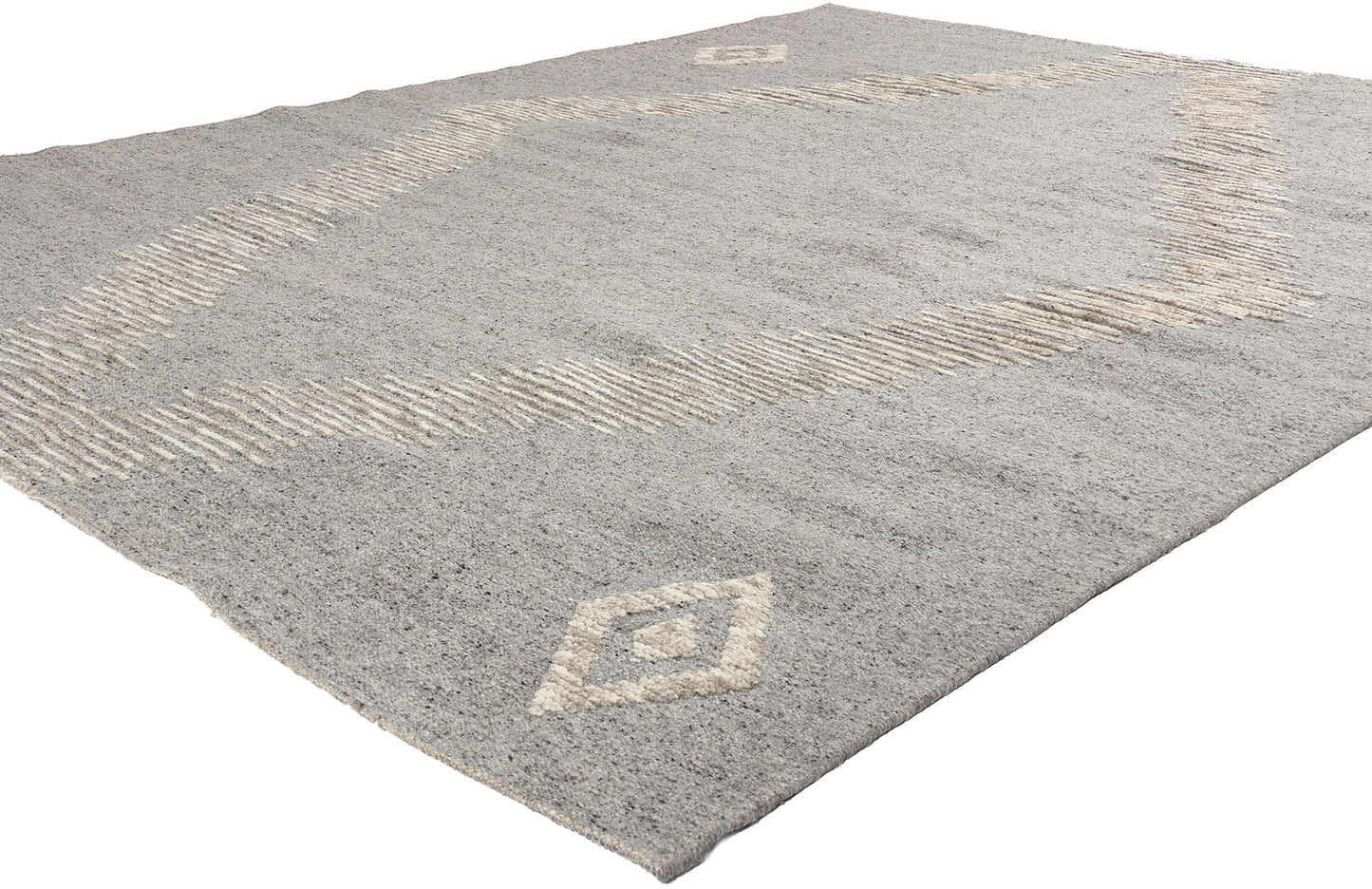 8 x 10 Modern Tribal Gray Moroccan Rug 31082