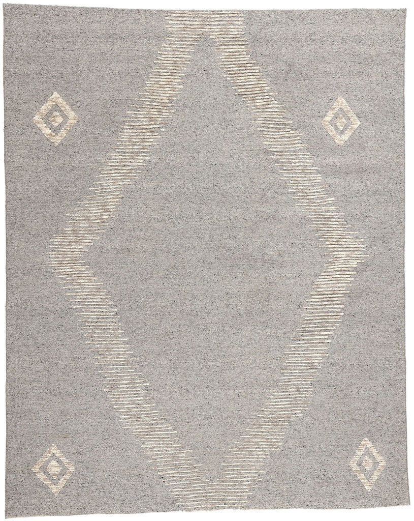 8 x 10 Modern Tribal Gray Moroccan Rug 31082