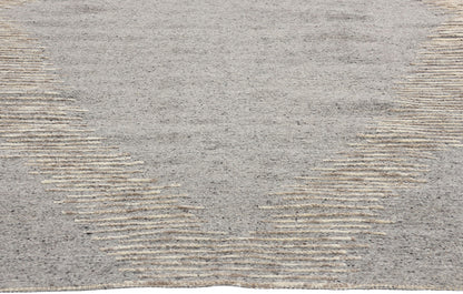 8 x 10 Modern Tribal Gray Moroccan Rug 31082