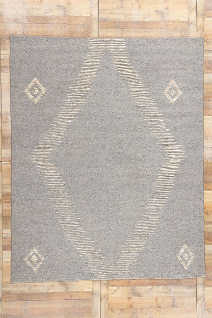 8 x 10 Modern Tribal Gray Moroccan Rug 31082