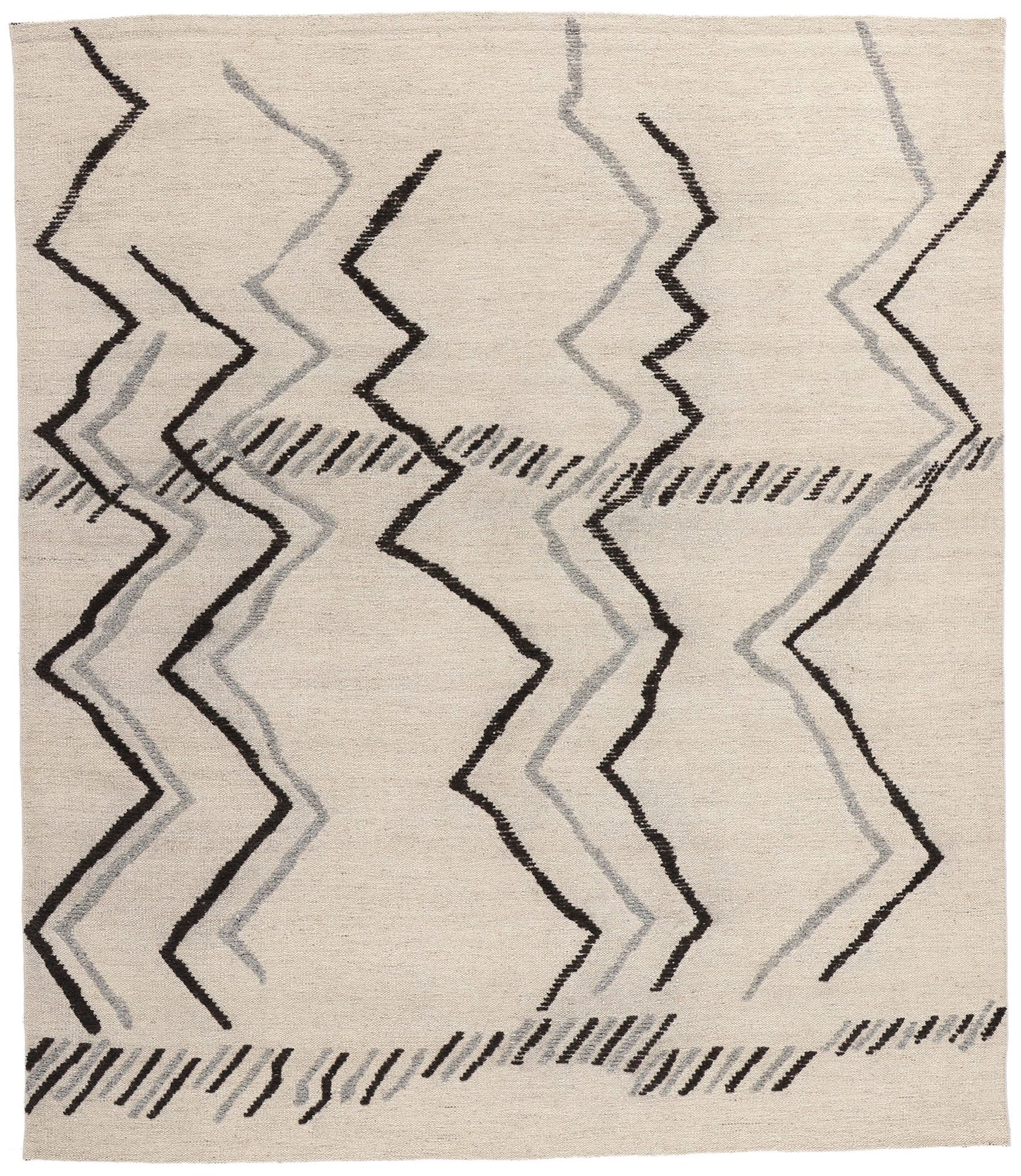 9 x 10 Modern Tribal Moroccan High-Low Rug 31254