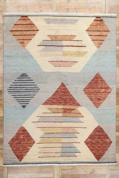 9 x 12 Modern Tribal Moroccan Rug 31327