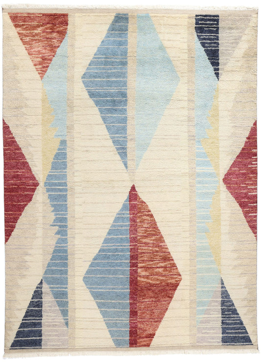 9 x 12 Modern Tribal Moroccan Rug 31328
