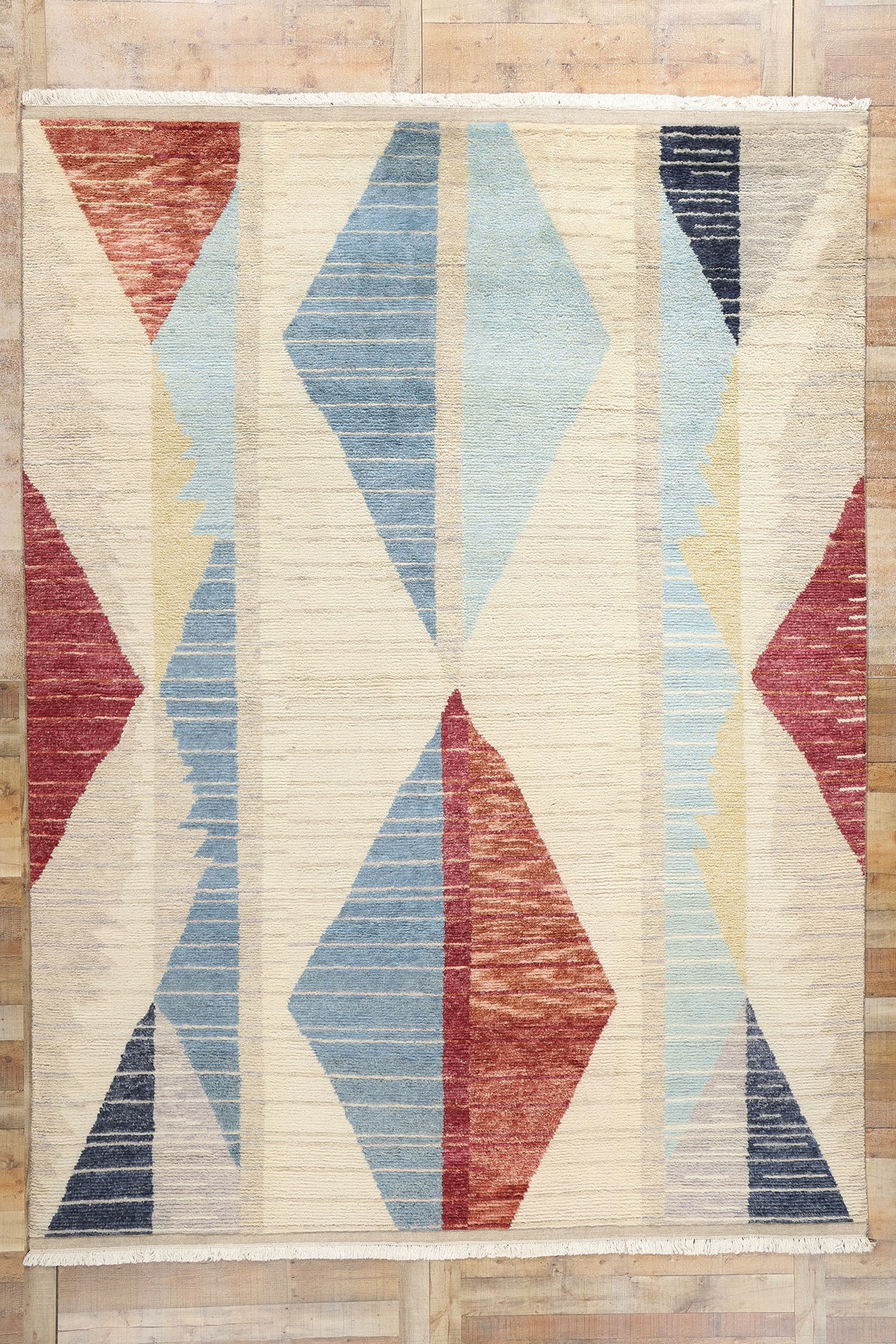 9 x 12 Modern Tribal Moroccan Rug 31328