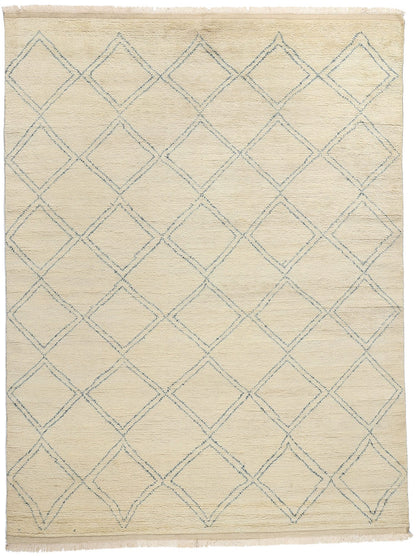 9 x 12 Modern Tribal Diamond Moroccan Rug 31083