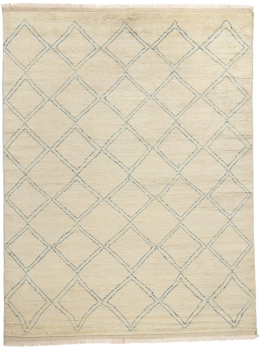 9 x 12 Modern Tribal Diamond Moroccan Rug 31083