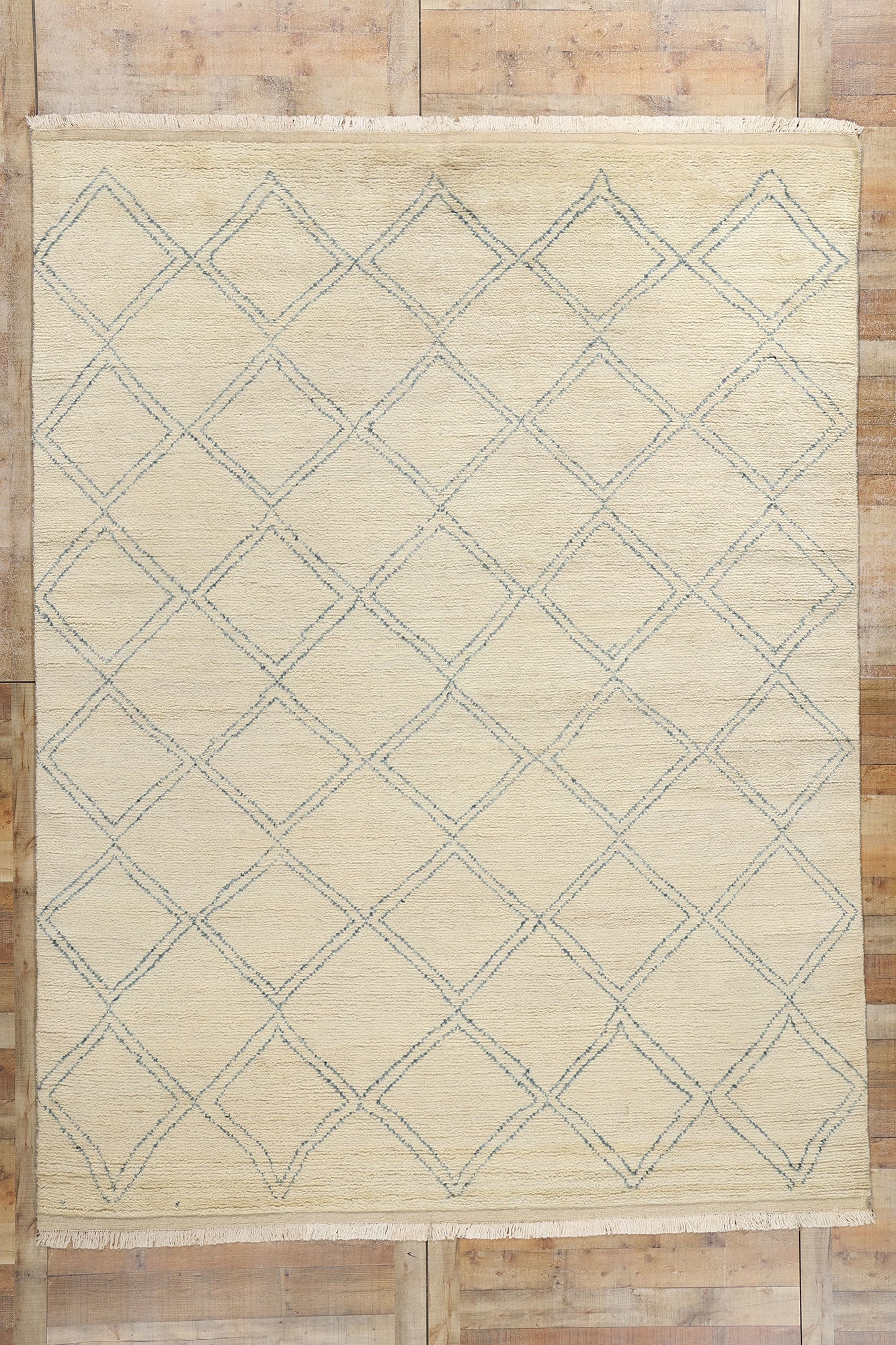 9 x 12 Modern Tribal Diamond Moroccan Rug 31083