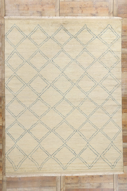 9 x 12 Modern Tribal Diamond Moroccan Rug 31083
