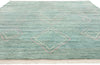 9 x 12 Modern Tribal Light Teal Moroccan Rug 31253