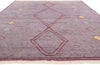 9 x 12 Modern Tribal Purple Moroccan Rug 31080