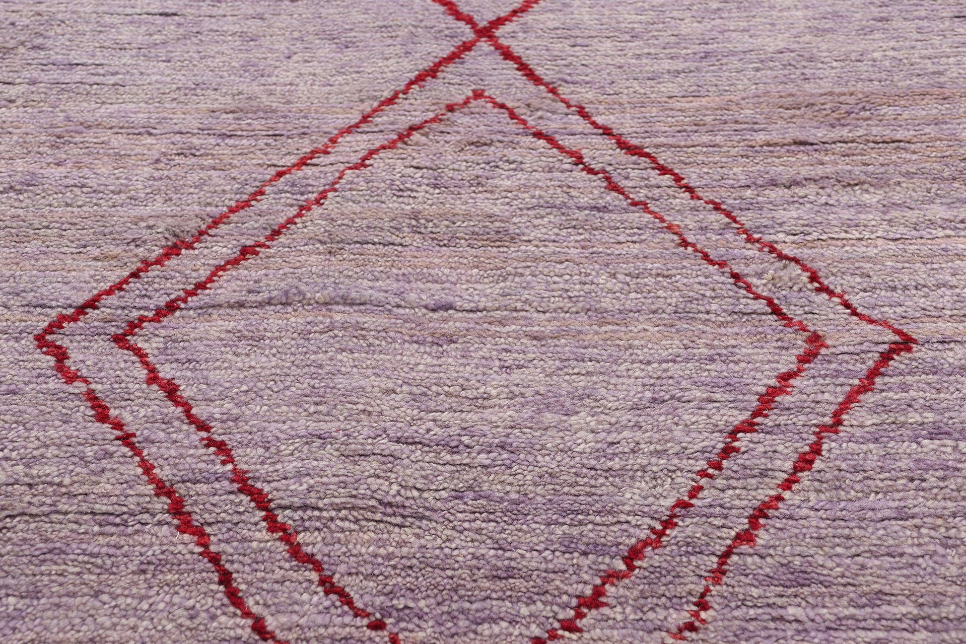 9 x 12 Modern Tribal Purple Moroccan Rug 31080