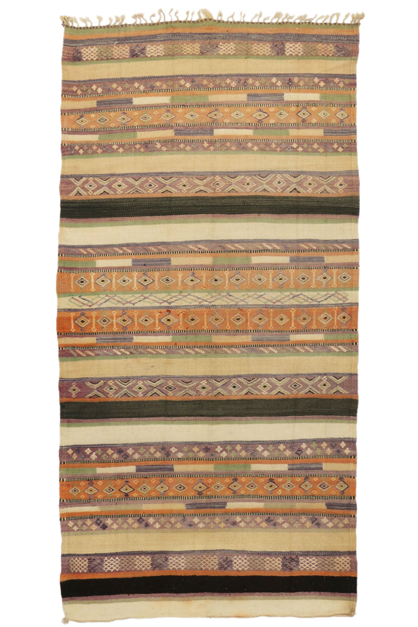 6 x 12 Vintage Berber Moroccan Kilim Rug 20329