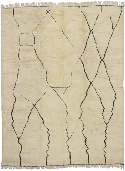 10 x 13 Organic Modern Moroccan Rug 21644