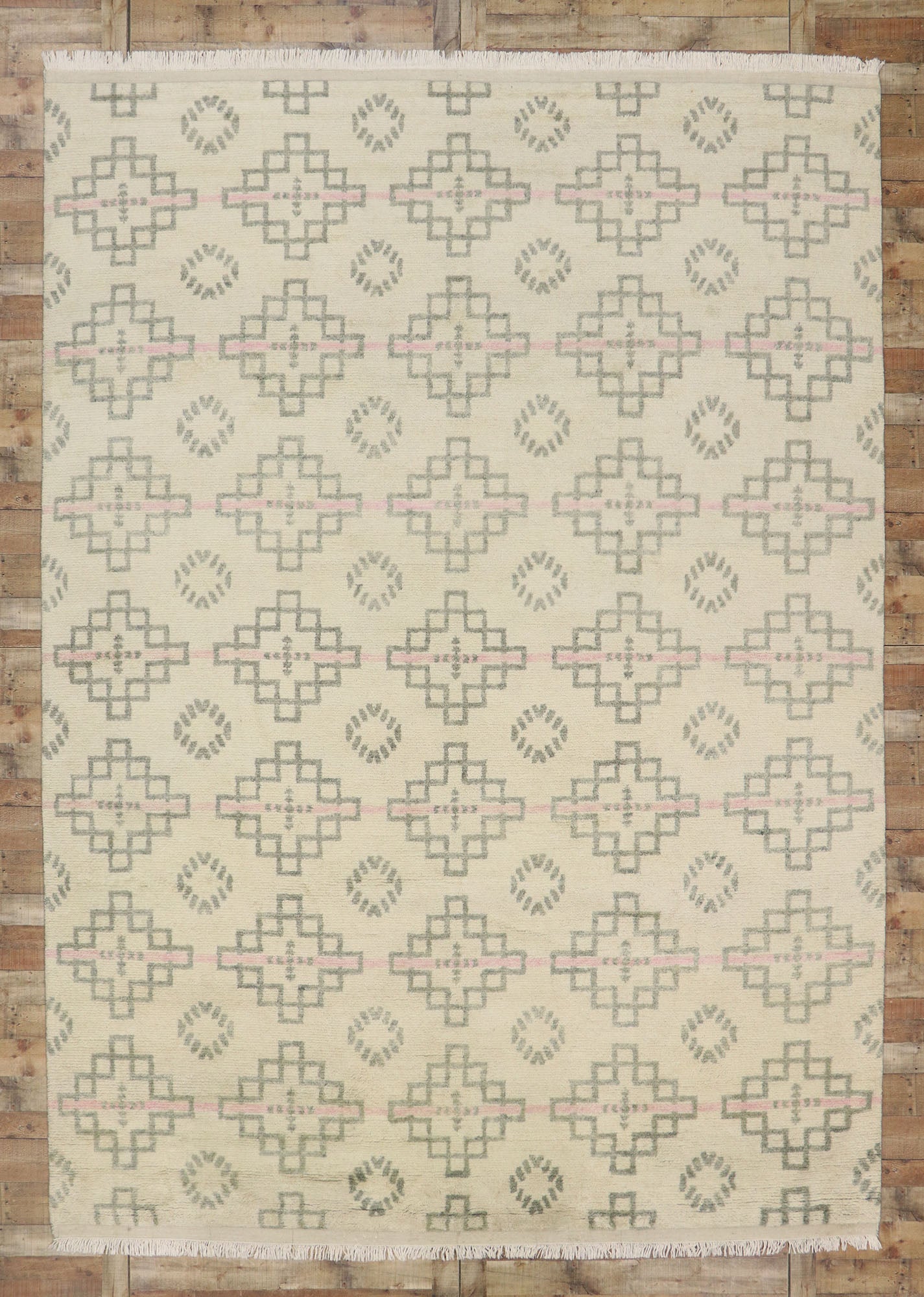 10 x 14 Neutral Moroccan Rug 30548