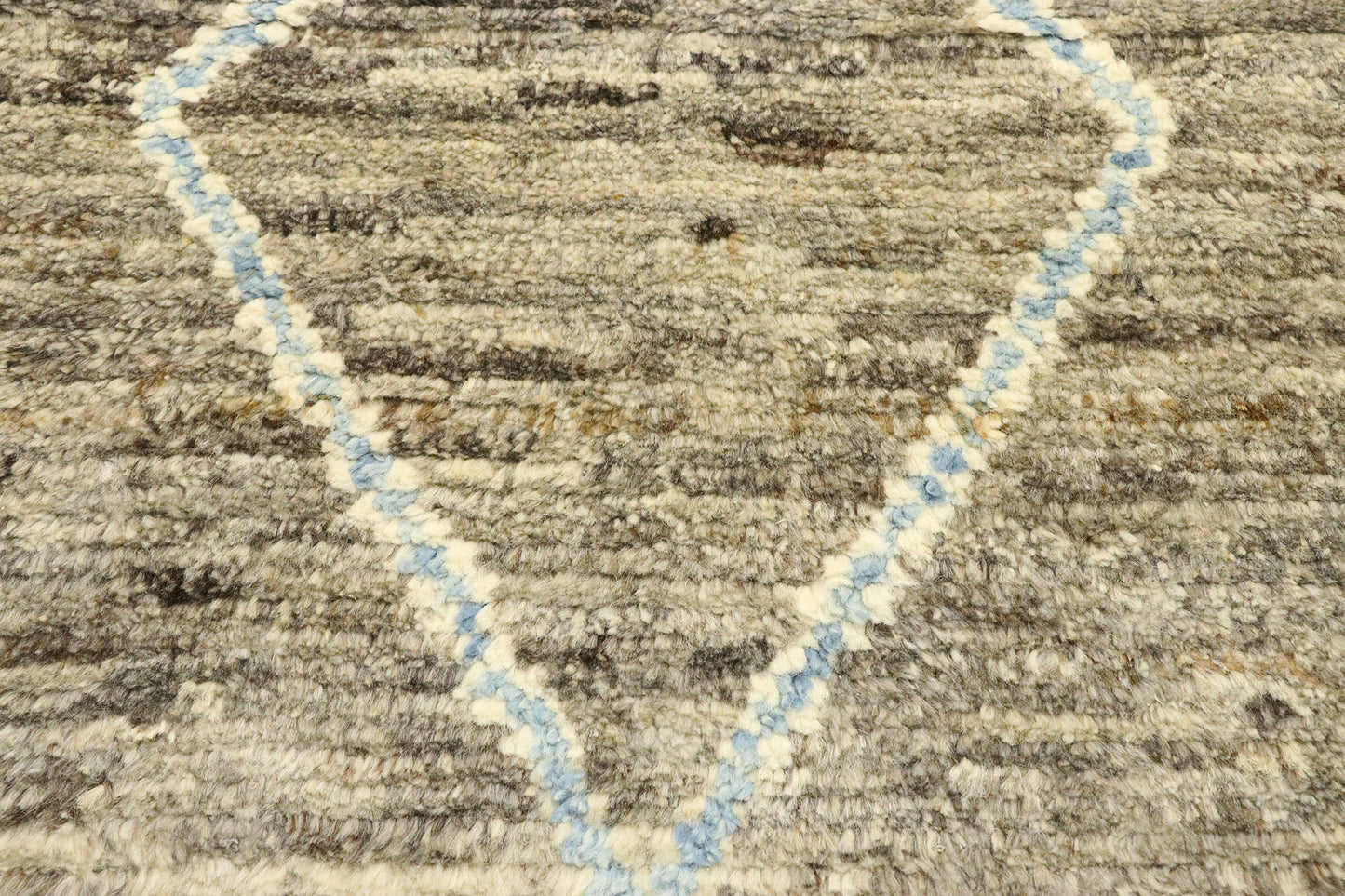 3 x 13 Earth-Tone Moroccan Rug 80617