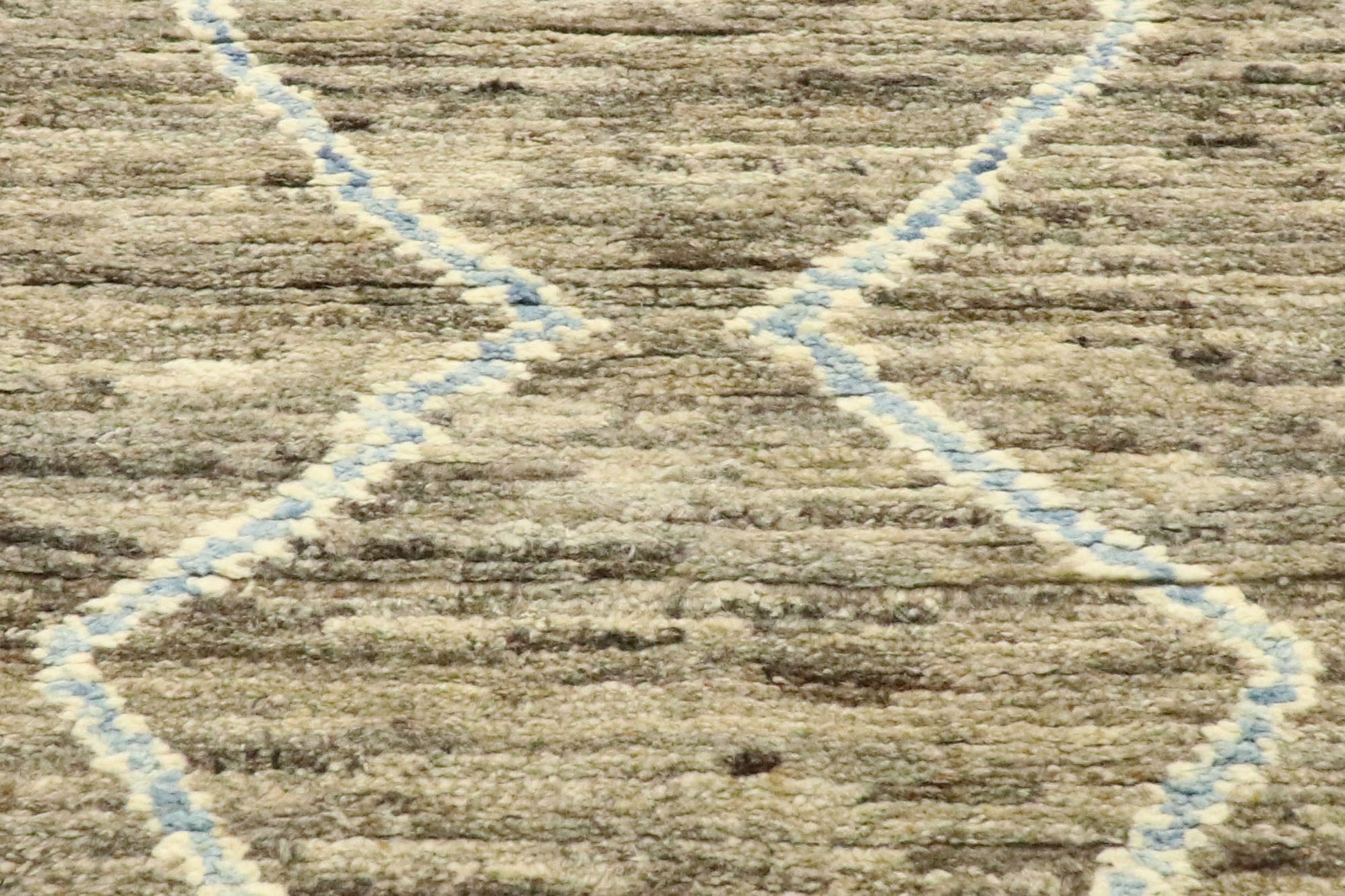 3 x 13 Earth-Tone Moroccan Rug 80617