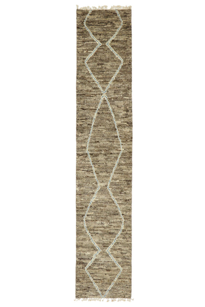 3 x 13 Earth-Tone Moroccan Rug 80617