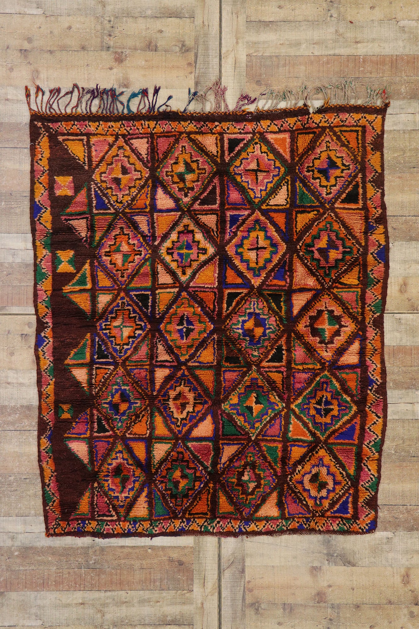4 x 5 Vintage Moroccan Rug 21665