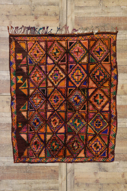 4 x 5 Vintage Moroccan Rug 21665