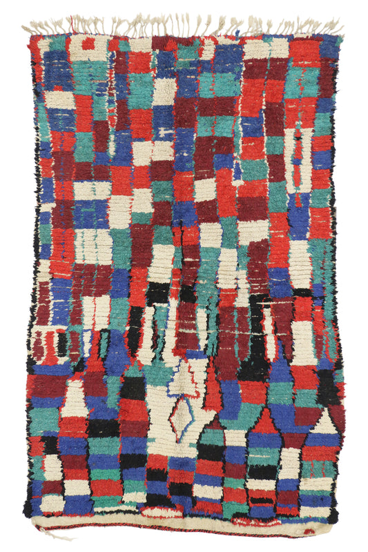 5 x 8 Vintage Moroccan Azilal Rug 74550