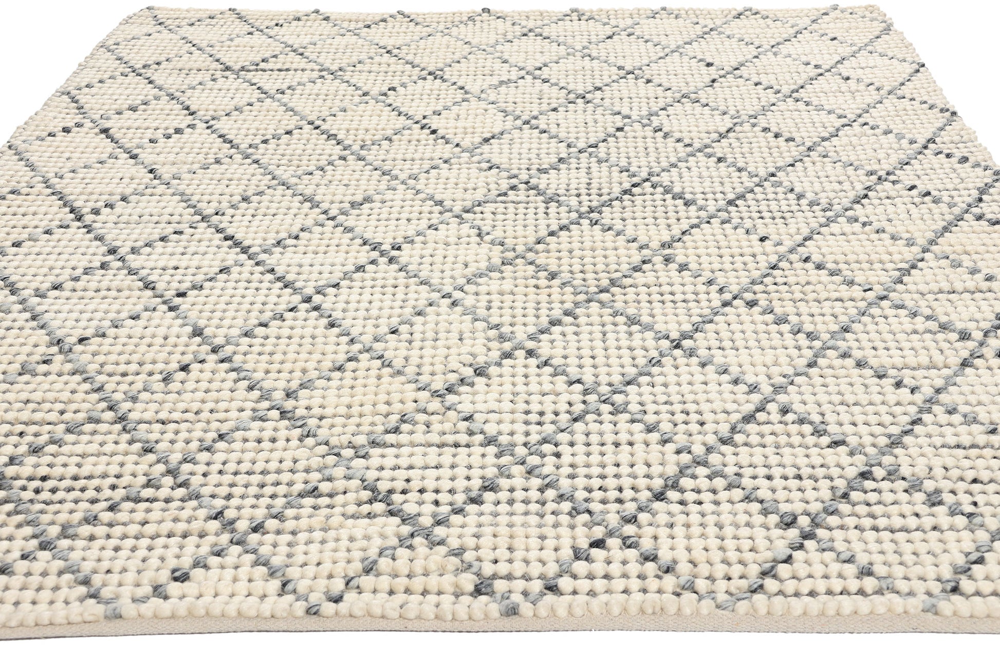 6 x 8 Modern Moroccan Trellis Textured Rug 31050