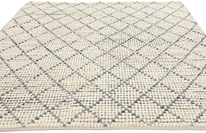 6 x 8 Modern Moroccan Trellis Textured Rug 31050
