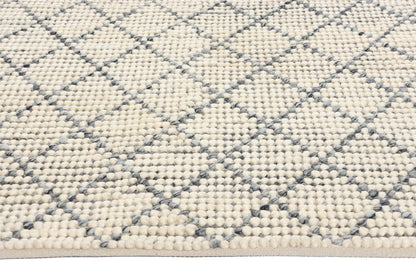 6 x 8 Modern Moroccan Trellis Textured Rug 31050