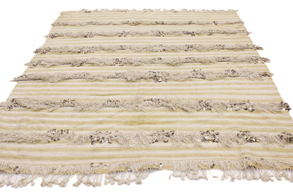 4 x 5 Vintage Moroccan Wedding Blanket 20325