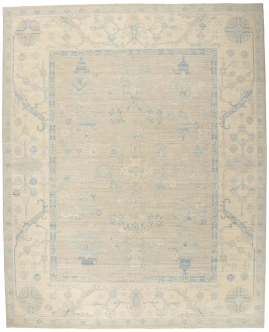 12 x 14 Vintage-Inspired Oushak Rug 80932