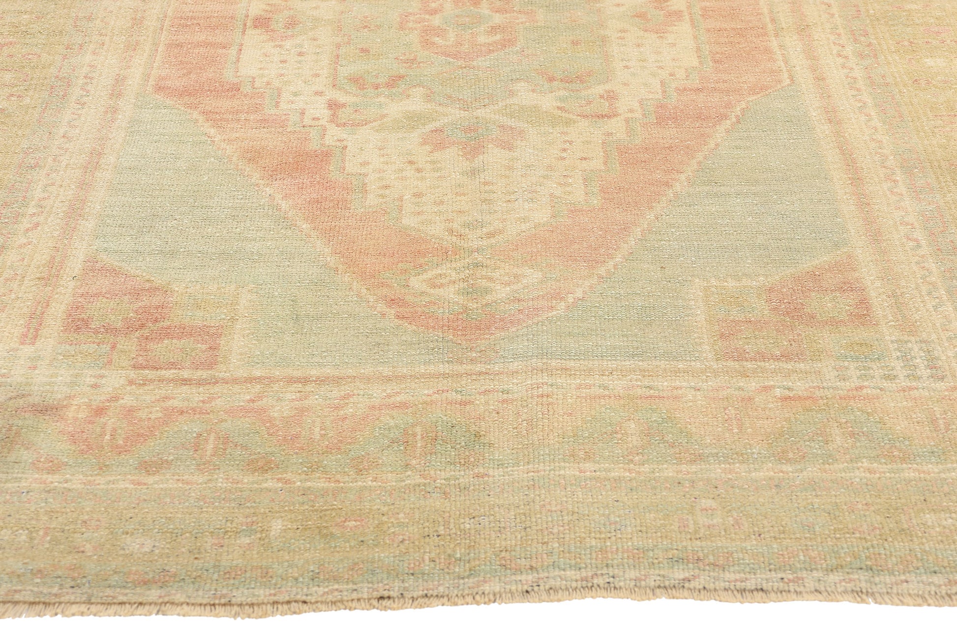 4 x 7 Vintage Turkish Oushak Rug 53701