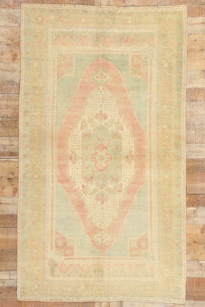 4 x 7 Vintage Turkish Oushak Rug 53701