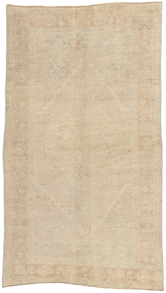 4 x 7 Vintage Muted Turkish Oushak Rug 53690