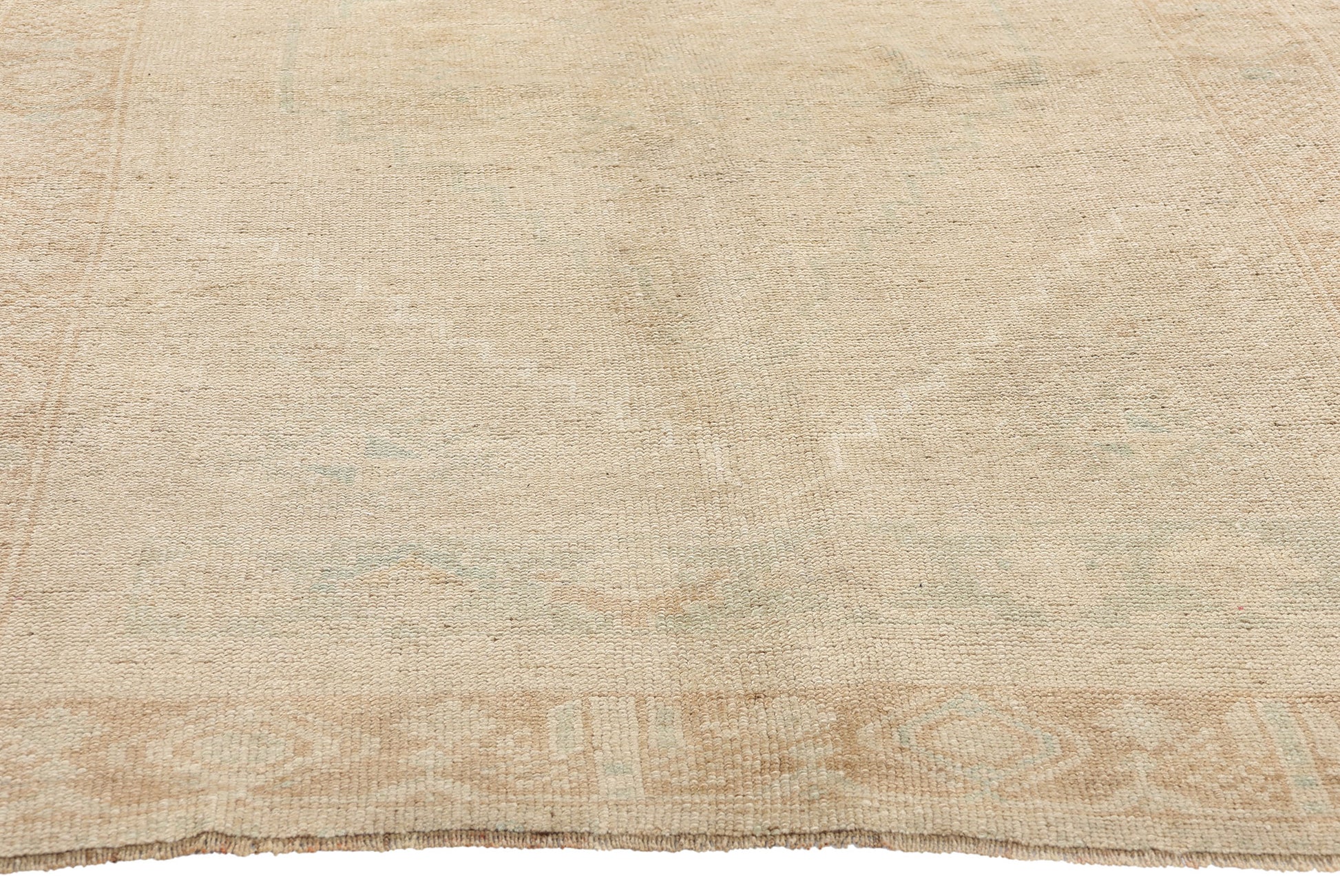 4 x 7 Vintage Muted Turkish Oushak Rug 53690