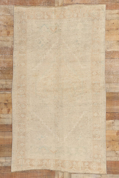 4 x 7 Vintage Muted Turkish Oushak Rug 53690