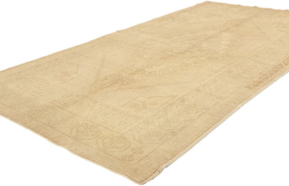 4 x 8 Vintage Muted Turkish Oushak Rug 52184