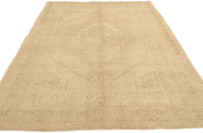 4 x 8 Vintage Muted Turkish Oushak Rug 52184