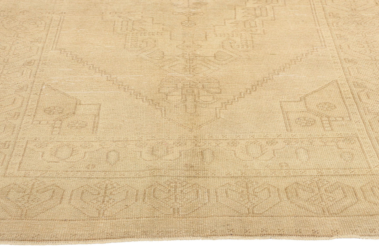 4 x 8 Vintage Muted Turkish Oushak Rug 52184