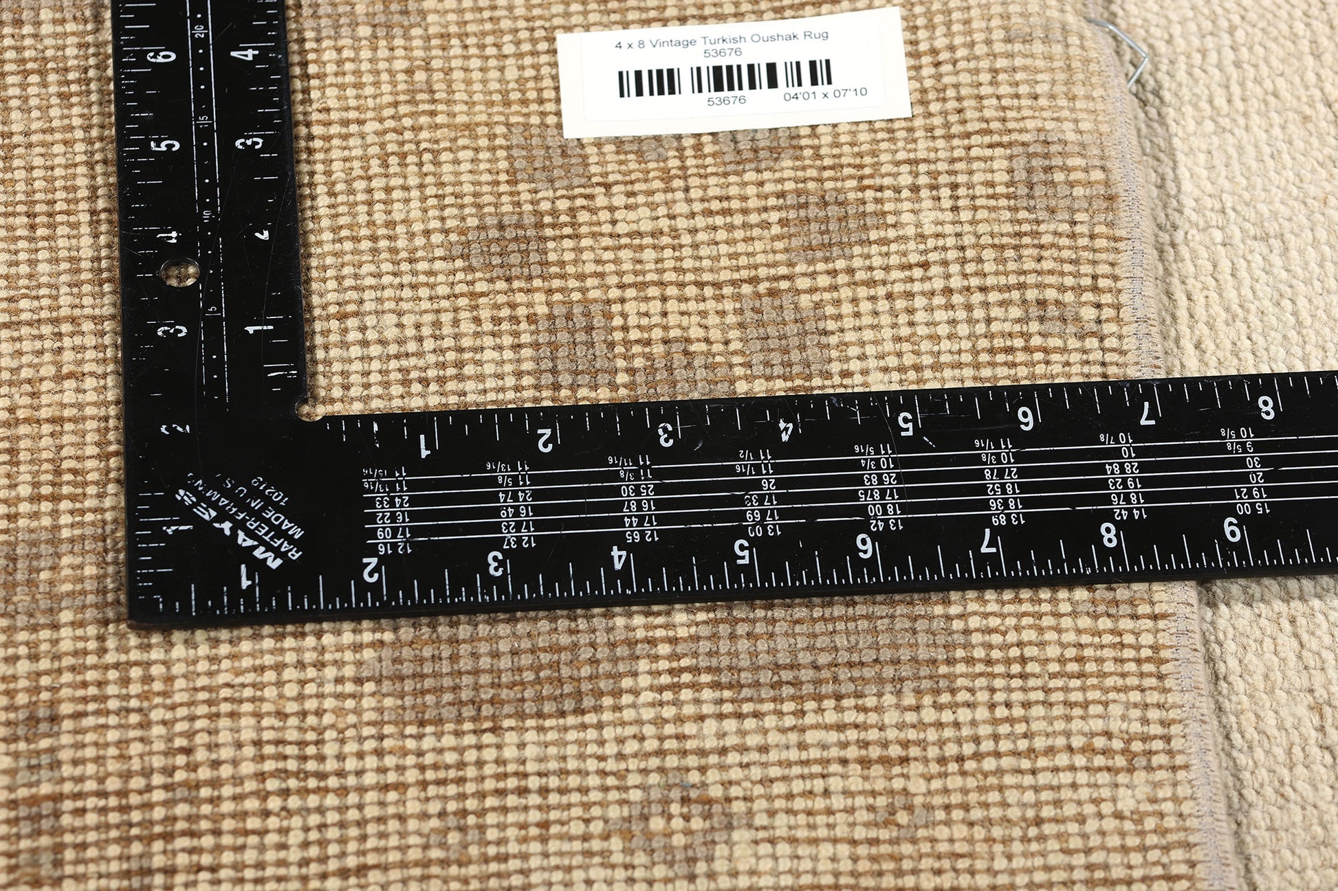 4 x 8 Vintage Turkish Oushak Rug 53676