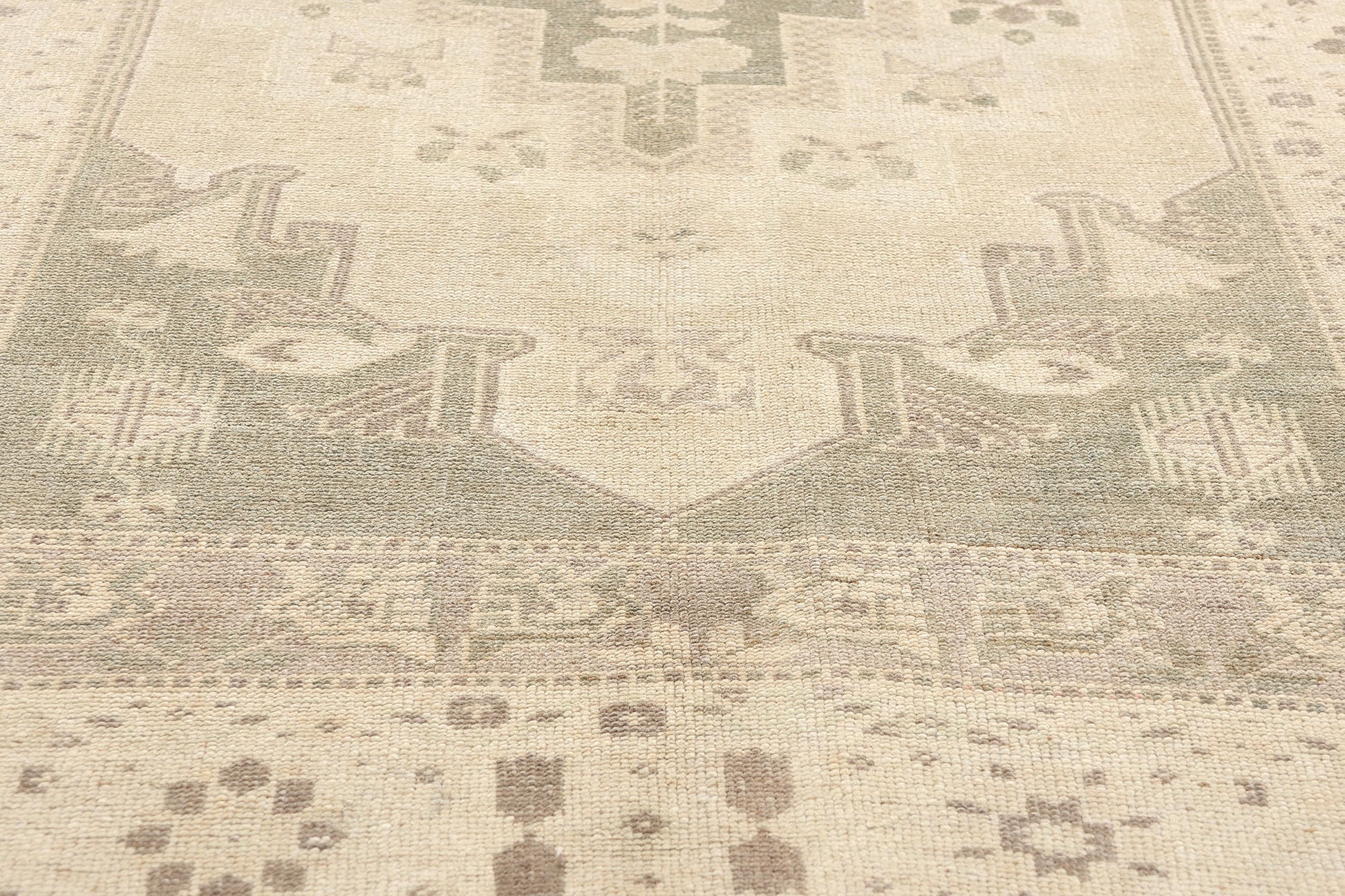 4 x 8 Vintage Turkish Oushak Rug 53676