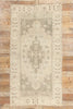 4 x 8 Vintage Turkish Oushak Rug 53676