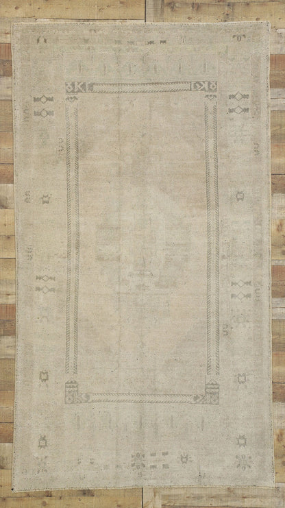 4 x 8 Vintage Turkish Oushak Rug 52461