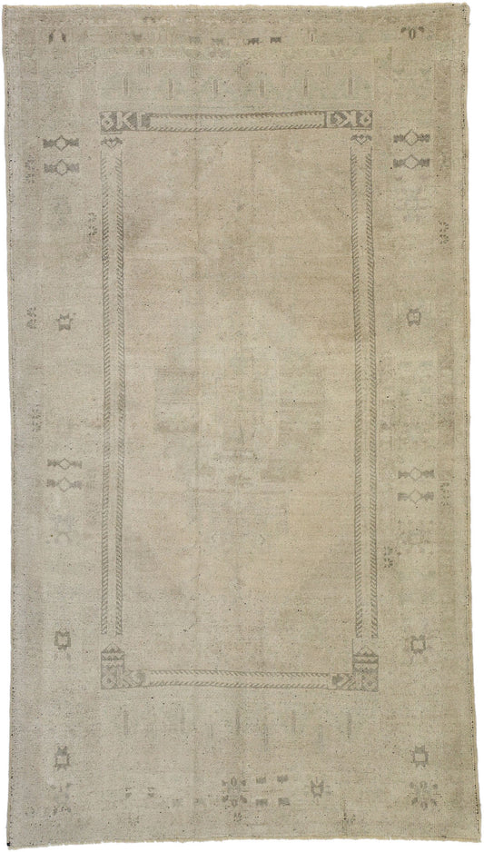 4 x 8 Vintage Turkish Oushak Rug 52461