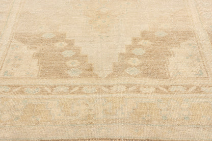 4 x 9 Vintage Muted Turkish Oushak Rug 53688