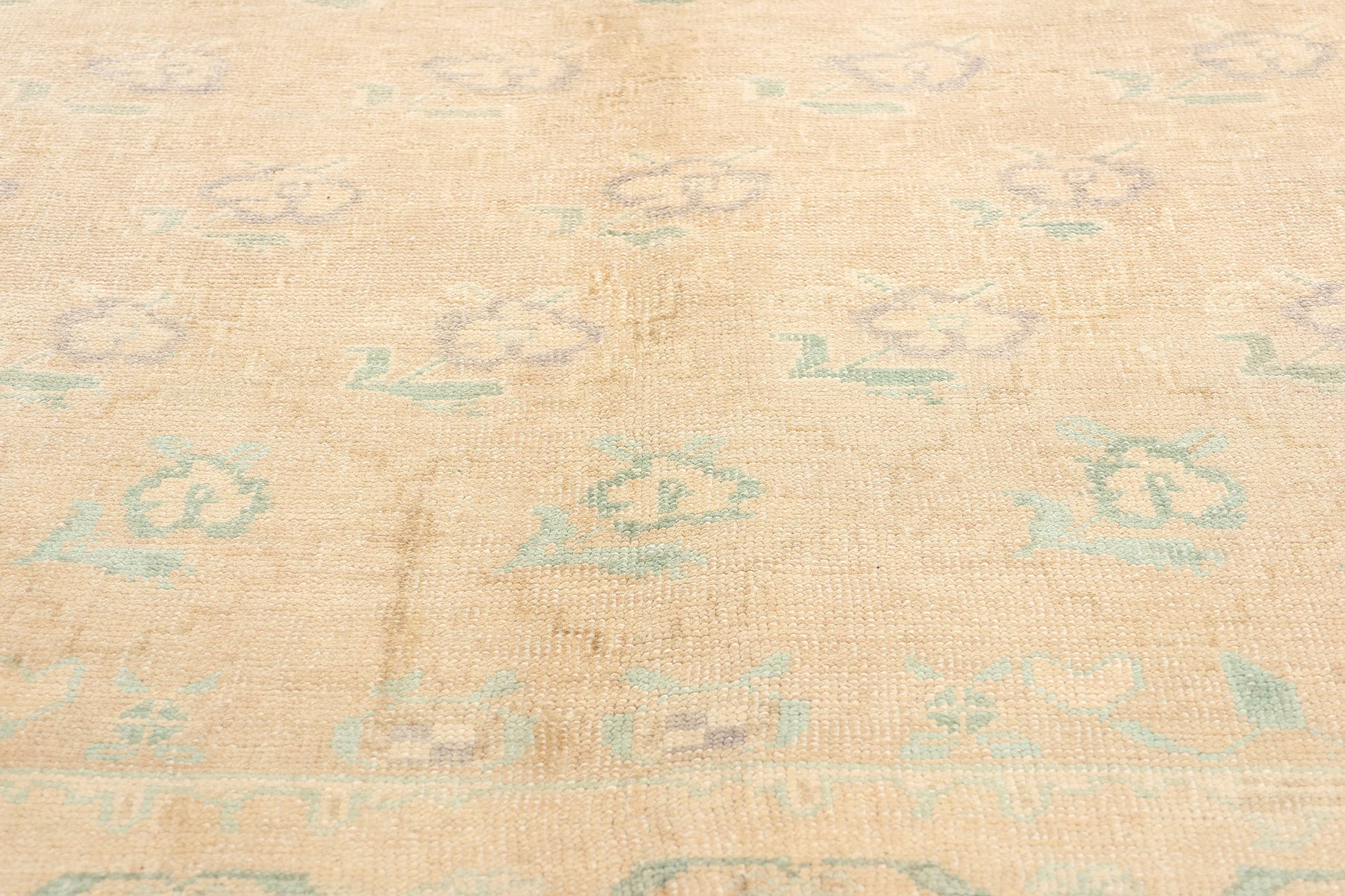 5 x 8 Vintage Muted Turkish Oushak Rug 53682