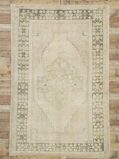 5 x 8 Vintage Turkish Oushak Rug 52483