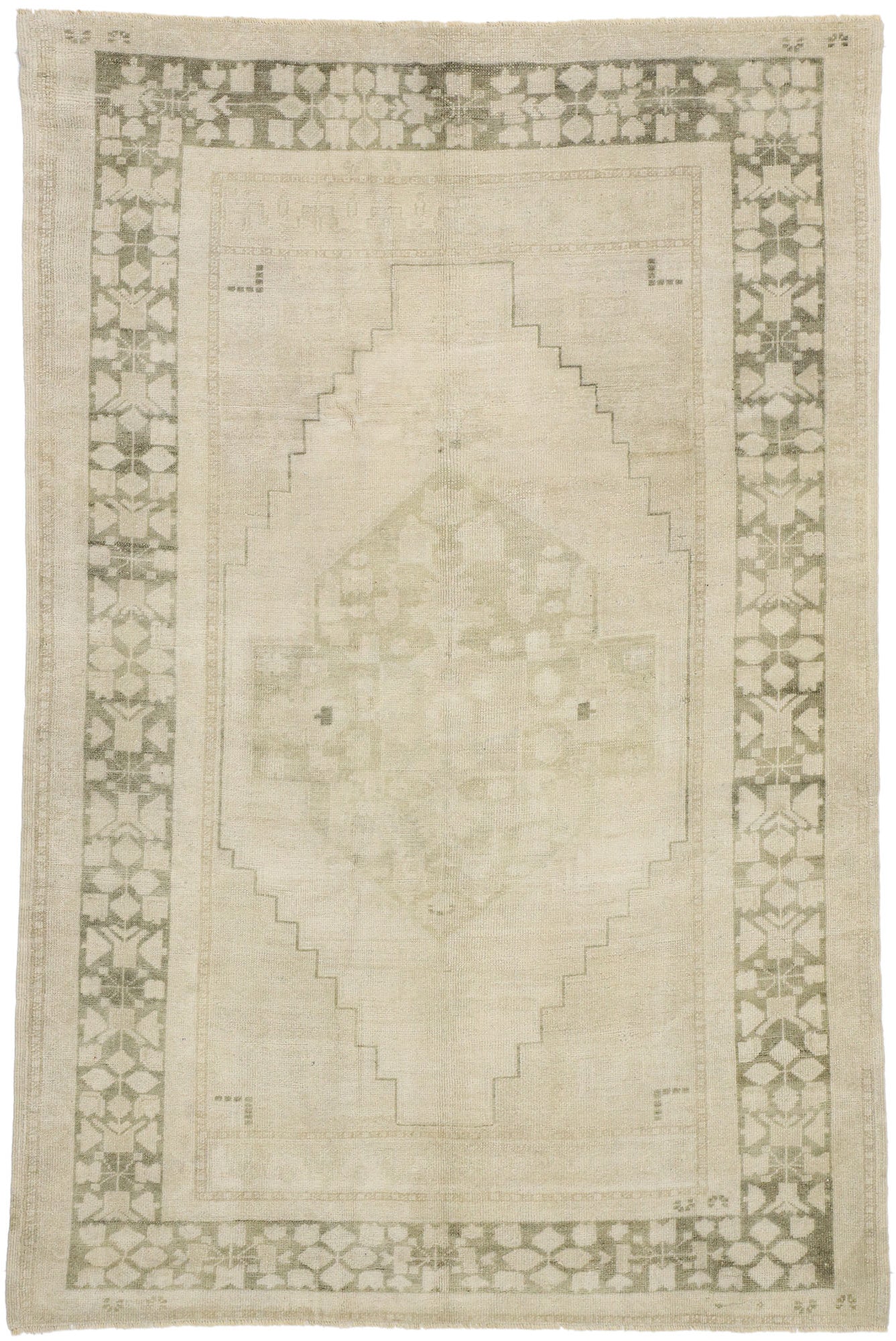 5 x 8 Vintage Turkish Oushak Rug 52483