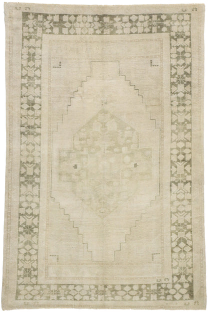 5 x 8 Vintage Turkish Oushak Rug 52483