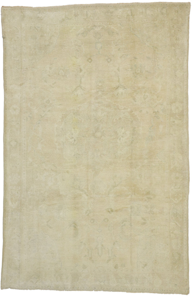5 x 8 Vintage Turkish Oushak Rug 52500