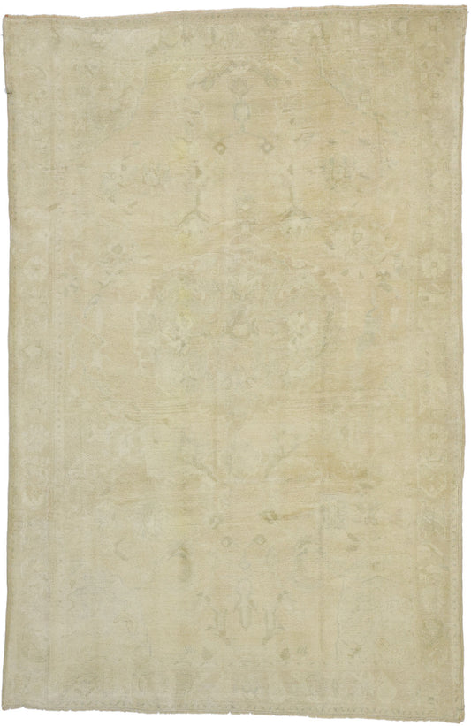 5 x 8 Vintage Turkish Oushak Rug 52500